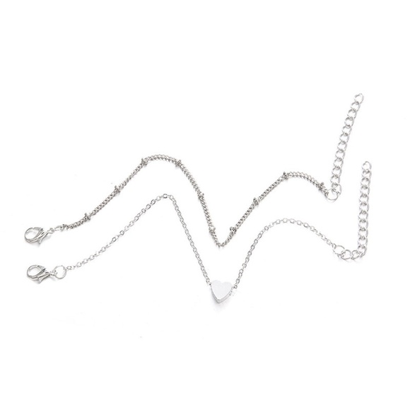 **ZANDRA* 2-Pc Silver Heart Pendant Fashion Bracelet Set - Picture 5 of 5